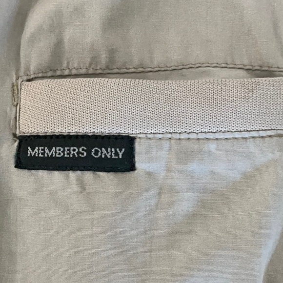Vintage Members Only Light Gray Zip-Up Jacket Size Medium- Like NEW - Picture 3 of 6